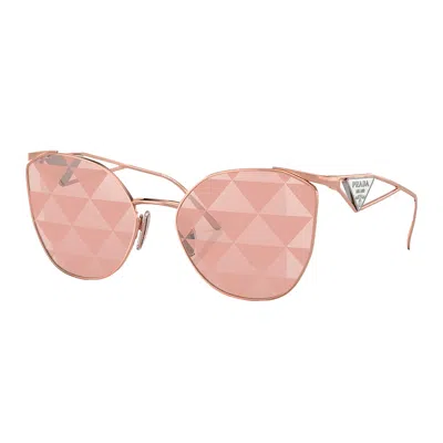 Prada Logo-decal Lense Sunglasses In Alabastro