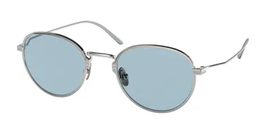 Prada Pr 53ws 05q05i Occhiali Da Sole Argentati Per Uomo In Multi