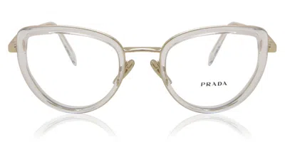 Prada Pr 54zv 2az1o1 Women's Glasses Gold Size 51 - Free Lenses - Blue Light Block Available