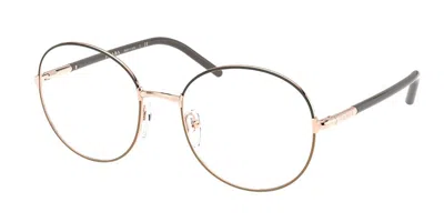 Prada Pr 55wv 02h1o1 Women's Glasses Black Size 53 - Free Lenses - Blue Light Block Available In Metallic