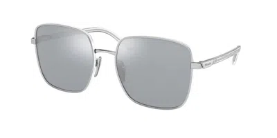 Prada Pr 55ys 1bc02r Women's Sunglasses Silver Size 57 In Metallic