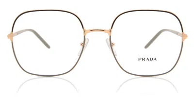 Prada Pr 56wv 02h1o1 Occhiali Da Vista Marroni Per Donna (solo Montatura) In Gold