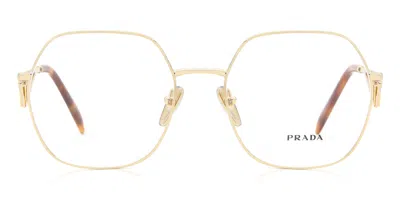 Prada Pr 59zv 5ak1o1 Women's Glasses Gold Size 56 - Free Lenses - Blue Light Block Available