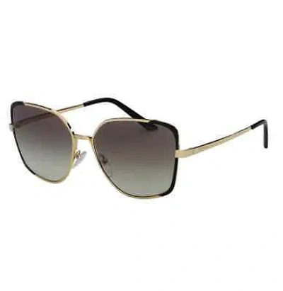 Pre-owned Prada Pr 60xs Aav0a759 Women's Sunglasses Grey Gradient Butterfly In Gray