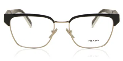 Prada Pr 65yv Aav1o1 Women's Glasses Gold Size 53 - Free Lenses - Blue Light Block Available In Metallic