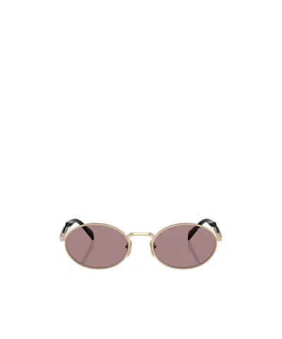 PRADA PRADA EYEWEAR OVAL FRAME SUNGLASSES