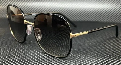 Pre-owned Prada Pr 67xs Aav0a7 Black Grey Gradient Women's 58 Mm Sunglasses In Gray