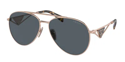 Prada Pr 73zs Svf09t Women's Sunglasses Rose-gold Size 58 In Rose Gold