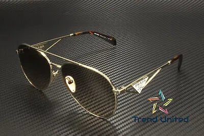 Pre-owned Prada Pr 73zs Zvn3d0 Pale Gold Brown Gradient Light Grey 58mm Women's Sunglasses In Light Brown Gradient Light Grey