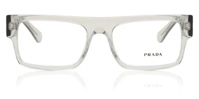 Prada Pr A01v Men's Glasses, Clear, Size 57 In Gray
