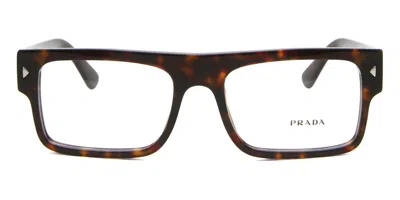 Prada Pr A01v Men's Glasses, Tortoiseshell, Size 55 In Brown
