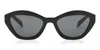 Prada Dark Grey Butterfly Ladies Sunglasses Pr A02sf 16k08z 55 In Black