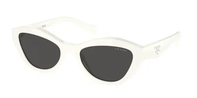 Prada Pr A02s 17k08z Women's Sunglasses White Size 52