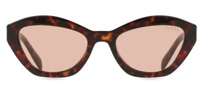 Prada Pr A02s 17n60b Occhiali Da Sole Tartarugatishell Per Donna In Brown