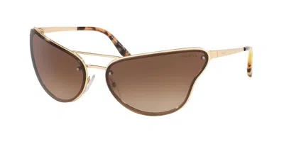 Pre-owned Prada Pr A02s Transparent Red/violet (18o-80b) Sunglasses In Purple