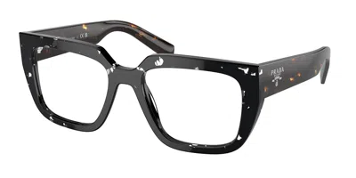 Prada Pr A03v Women's Glasses, Tortoiseshell, Size 52 In Black
