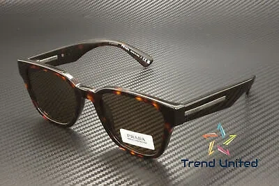 Pre-owned Prada Pr A04s 17n08t Havana Brown 52 Mm Men's Sunglasses