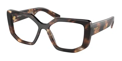 Prada Pr A04vf Asian Fit Women's Glasses, Tortoiseshell, Size 55 In Brown