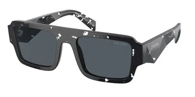 Prada Pr A05s 15o70b Men's Sunglasses Tortoiseshell Size 53 In Black