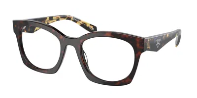 Prada Pr A05v Women's Glasses, Tortoiseshell, Size 52 In Brown
