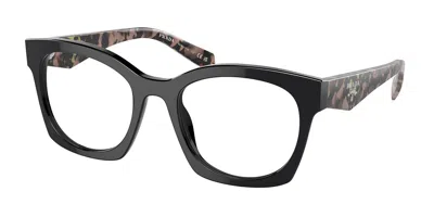 Prada Pr A05vf Asian Fit Women's Glasses, Black, Size 54