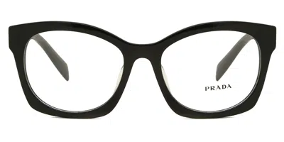 Prada Pr A05vf Asian Fit Women's Glasses, Black, Size 54