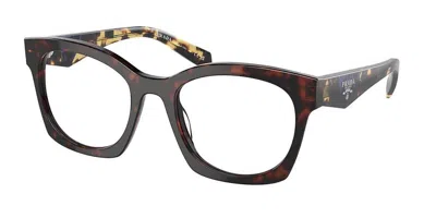 Prada Pr A05vf Asian Fit Women's Glasses, Tortoiseshell, Size 54 In Brown