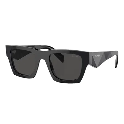 Prada Pr A06s 16k08z 50mm Unisex Square Sunglasses In Black