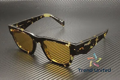 Pre-owned Prada Pr A06s 16o10c Tortoise Black Malt Yellow 50 Mm Men's Sunglasses