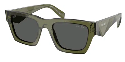 Prada Pr A06sf Asian Fit 25a40l Men's Sunglasses Green Size 54