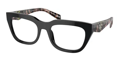Prada Pr A06vf Asian Fit Women's Glasses, Black, Size 55