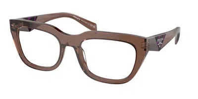 Prada Pr A06vf Asian Fit Women's Glasses, Brown, Size 55