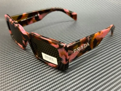 Pre-owned Prada Pr A07s 18n01t Mahogany Dark Brown Women's 52 Mm Sunglasses