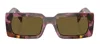 PRADA PR A07S 18N01T RECTANGLE SUNGLASSES