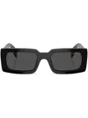 Prada Eyewear Rectangular Frame Sunglasses In Black