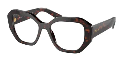 Prada Pr A07vf Asian Fit Women's Glasses, Tortoiseshell, Size 54 In Brown