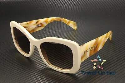 Pre-owned Prada Pr A08s 11o6s1 Desert Brown Gradient 56 Mm Women's Sunglasses