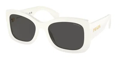 Prada Pr A08s 1425s0 Women's Sunglasses White Size 56