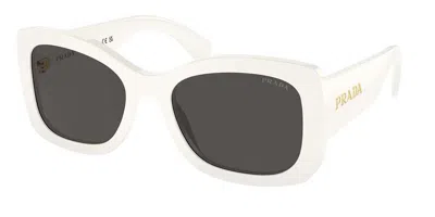 Prada Pr A08sf Asian Fit 1425s0 Women's Sunglasses White Size 57