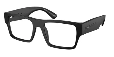 Prada Pr A08vf Asian Fit Men's Glasses, Black, Size 55
