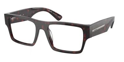 Prada Pr A08vf Asian Fit Men's Glasses, Tortoiseshell, Size 55 In Brown