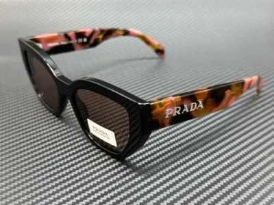 Pre-owned Prada Pr A09s 12o10d Mahogany Purple Brown Women's 53 Mm Sunglasses