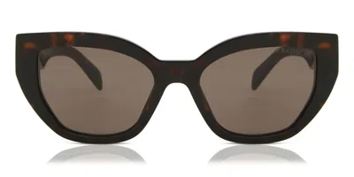Prada Pr A09s 16n5y1 Women's Sunglasses Tortoiseshell Size 53 In Brown