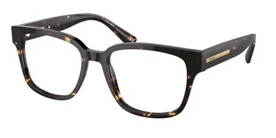 Prada Pr A09vf Asian Fit Men's Glasses, Tortoiseshell, Size 55 In Black