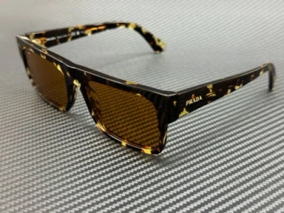 Pre-owned Prada Pr A10s 16o20c Havana Yellow Polarized Men's 59 Mm Sunglasses