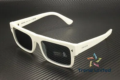 Pre-owned Prada Pr A10s 17k07t White Blue Vintage 57 Mm Men's Sunglasses