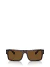 Prada Tortoiseshell Acetate Rectangular Sunglasses In Havana
