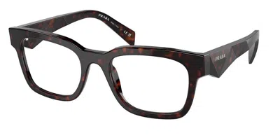 Prada Pr A10vf Asian Fit Men's Glasses, Tortoiseshell, Size 54 In Red