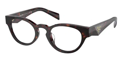 Prada Pr A11vd Asian Fit Women's Glasses, Tortoiseshell, Size 49
