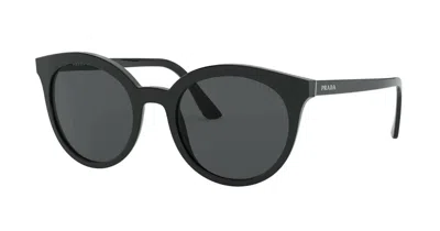 Pre-owned Prada Pr A12s Black/dark Grey (16k-08z) Sunglasses In Gray